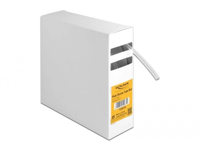 Delock 19934 Schrumpfschlauchsortiment Transparent 4mm Schrumpfrate:2:1 1St.