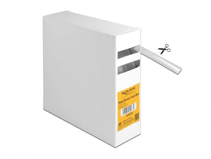 Delock 19935 Schrumpfschlauchsortiment Transparent 9mm Schrumpfrate:2:1 1St.