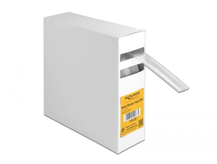 Delock 19936 Schrumpfschlauch Transparent 16mm Schrumpfrate:2:1 1St.