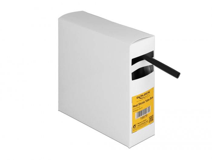 Delock 19979 Schrumpfschlauch Schwarz 7mm Schrumpfrate:3:1 1St.