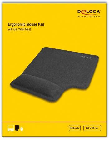 Delock 12111 Maus-Bungee Ergonomisch Schwarz