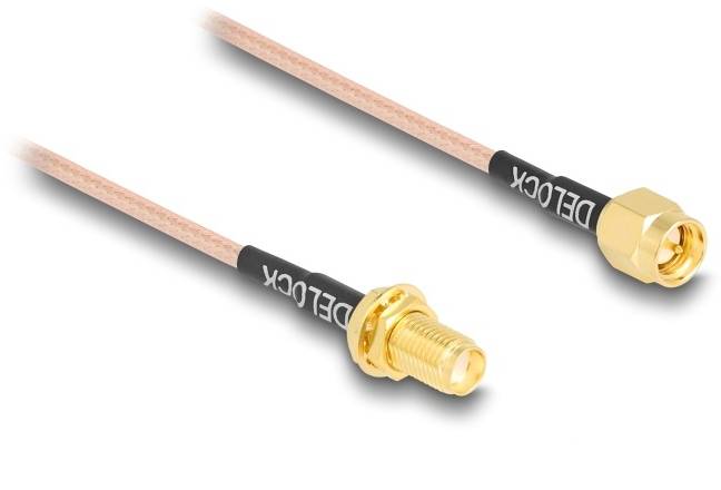 Delock WLAN-Antennen Anschlusskabel [1x SMA-Stecker - 1x SMA-Buchse] 0.75m
