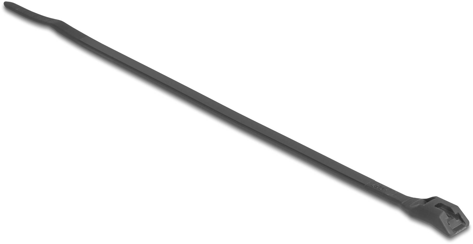 Delock 19466 Kabelbinder Schwarz 100St.