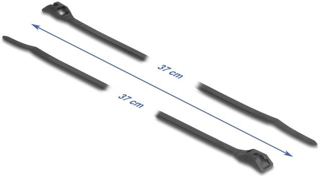 Delock 19503 Kabelbinder Schwarz 100St.