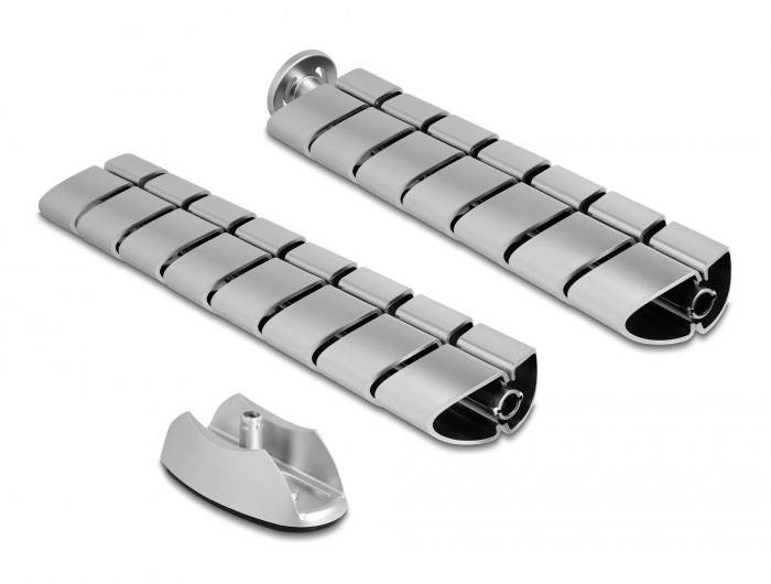 Delock Kabelkanal Kunststoff Silber (L x B) 740mm x 75mm 1 St. 20796