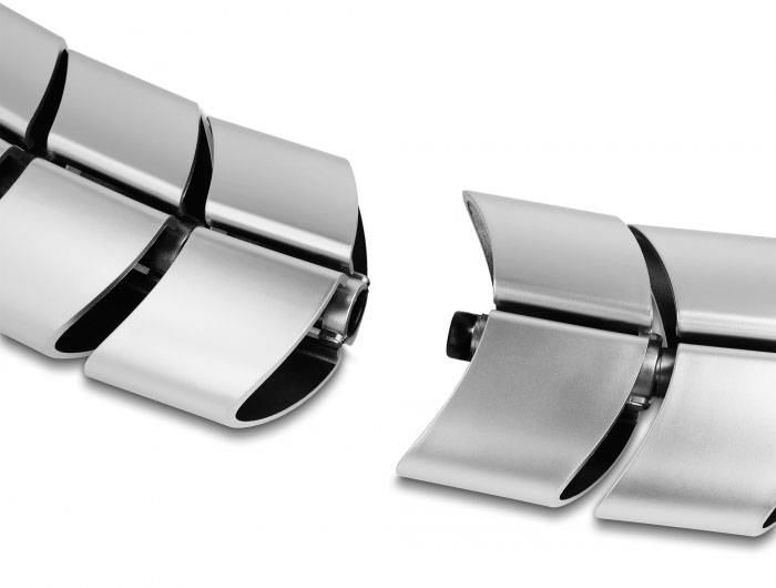 Delock Kabelkanal Kunststoff Silber (L x B) 740mm x 75mm 1 St. 20796