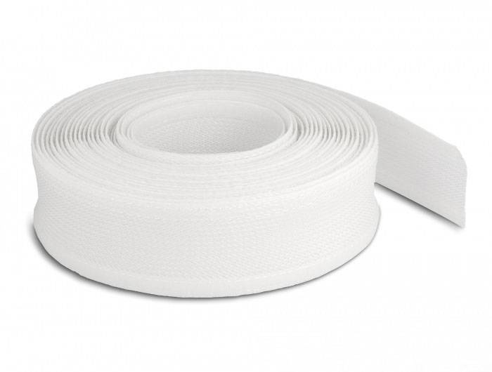 Delock 20819 20819 Geflechtschlauch Weiß Polyester 10m 12mm (max) 1St.