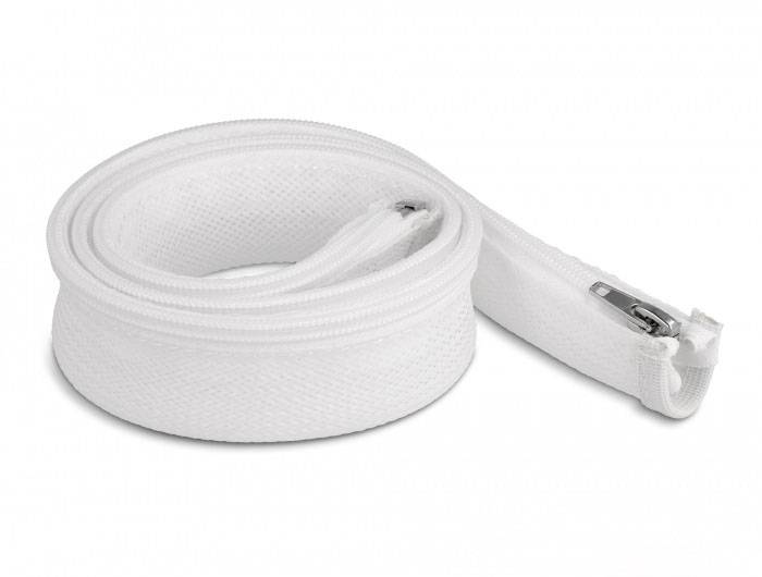 Delock 20822 20822 Geflechtschlauch Weiß Polyester 1m 20mm (max) 1St.