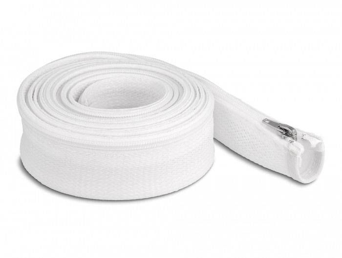 Delock 20835 20835 Geflechtschlauch Weiß Polyester 3m 35mm (max) 1St.