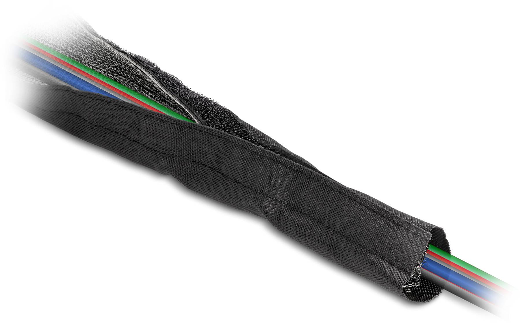 Delock 20843 20843 Geflechtschlauch Schwarz 1m 30mm (max) 1St.