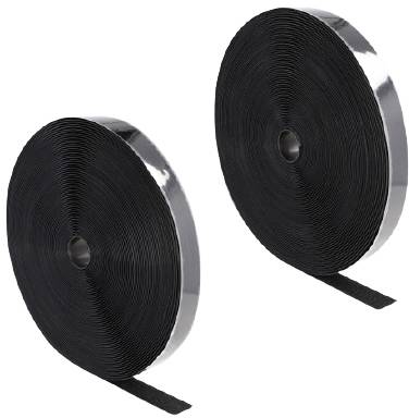 Delock 20859 Klettband zum Aufnähen Haft- und Flauschteil (L x B) 25m x 25mm Schwarz 1St.