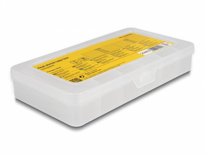 Delock 20863 Schrumpfschlauchsortiment Transparent Schrumpfrate:2:1 1St.