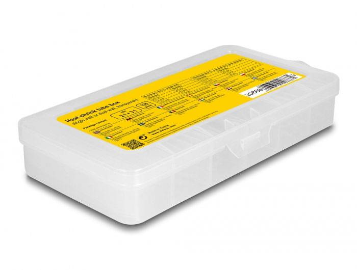 Delock 20866 Schrumpfschlauchsortiment Transparent Schrumpfrate:3:1 1St.