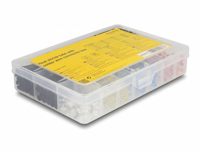 Delock 20907 Schrumpfschlauchsortiment Schrumpfrate:2:1 1St.