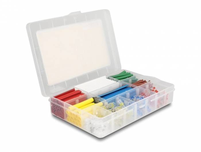 Delock 20908 Schrumpfschlauchsortiment Mehrfarbig Schrumpfrate:2:1 1St.