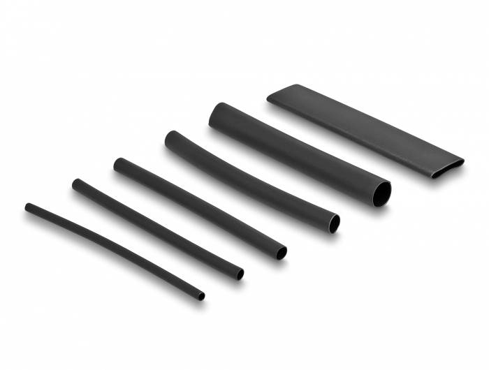 Delock 20910 Schrumpfschlauchsortiment Schwarz 1St.