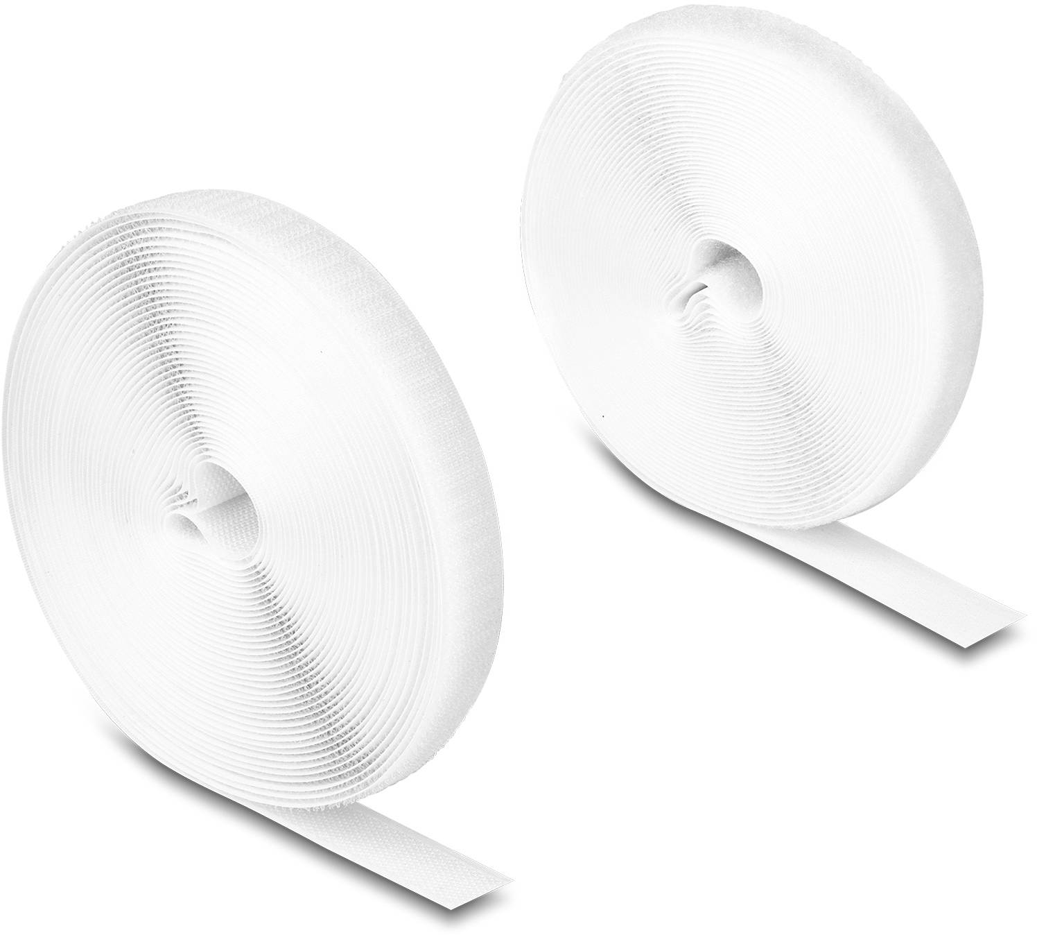 Delock 20920 Klettband zum Aufnähen Haft- und Flauschteil (L x B) 10m x 20mm Weiß 1St.