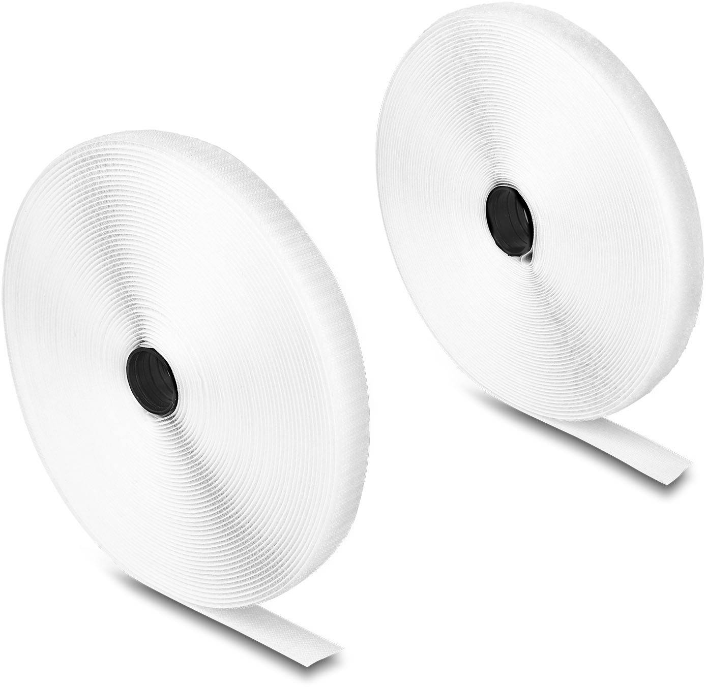 Delock 20921 Klettband zum Aufnähen Haft- und Flauschteil (L x B) 15m x 20mm Weiß 1St.