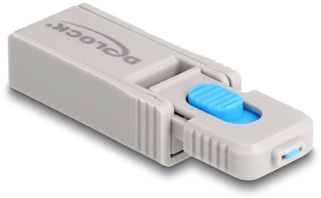 Delock USB-A Port Schloss 20923 Blau, Grau 20923
