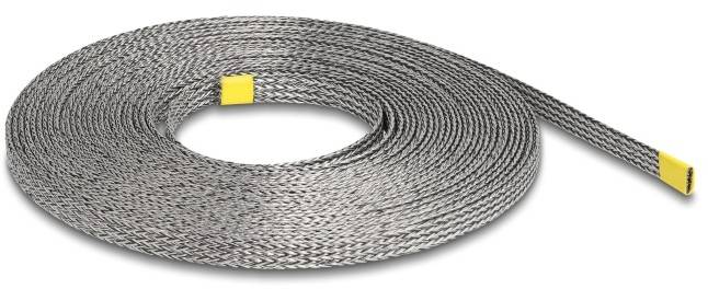 Delock 20938 20938 Geflechtschlauch Grau 10m 1St.