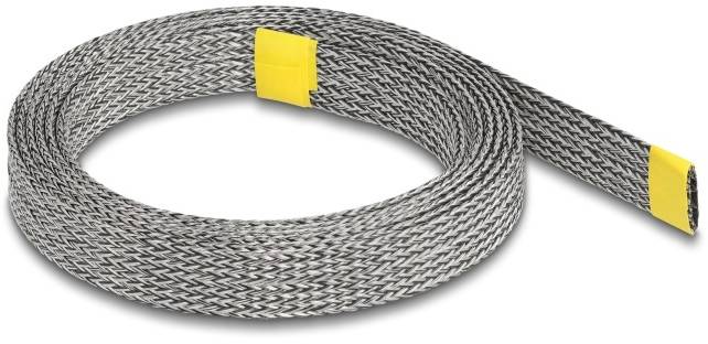 Delock 20939 20939 Geflechtschlauch Grau 2m 1St.