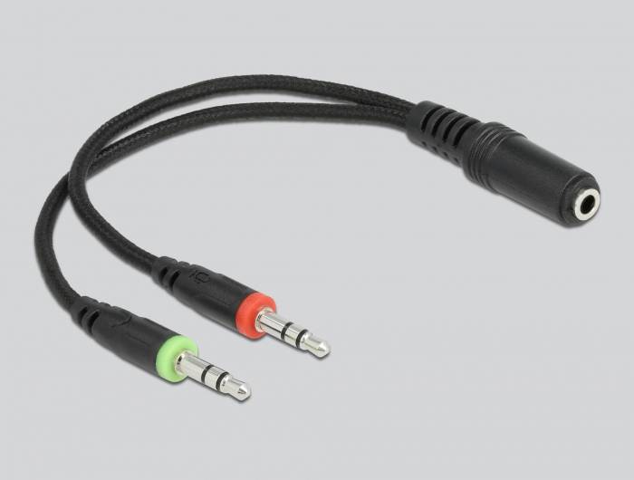 Delock 27182 On Ear Headset kabelgebunden Schwarz, Blau Mikrofon-Rauschunterdrückung Headset Gaming