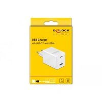 Delock 41448 USB Ladegerät 48W USB-A, USB-C® USB PD Weiß Steckdose Schnellladegerät, USB Power Delivery (USB-PD) Delock 41448 USB Ladegerät 48W USB-A, USB-C® USB PD Weiß Steckdose Schnellladegerät, USB Power Delivery (USB-PD)