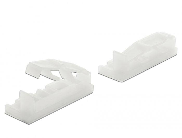 Delock Flachbandkabelhalter 60179 Transparent 10St.