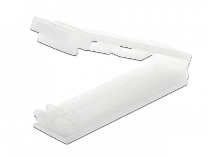 Delock Flachbandkabelhalter 60180 Transparent 10St.