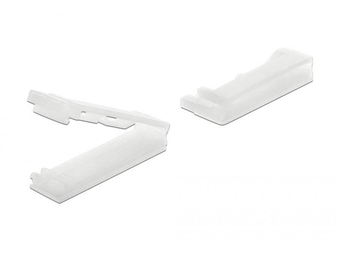 Delock Flachbandkabelhalter 60180 Transparent 10St.