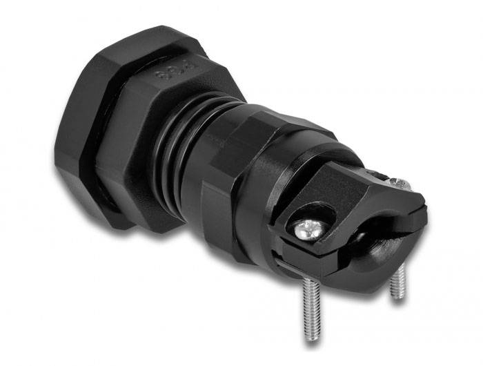 Delock 60351 Metall, Kunststoff Schwarz 1St.