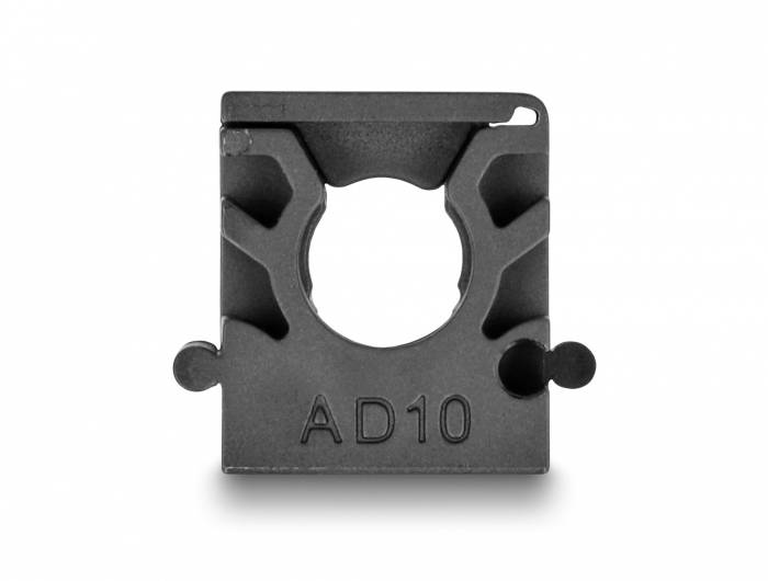 Delock Kabelschlauchhalter Kunststoff Schwarz (B x H) 30mm x 12.5mm 8St.