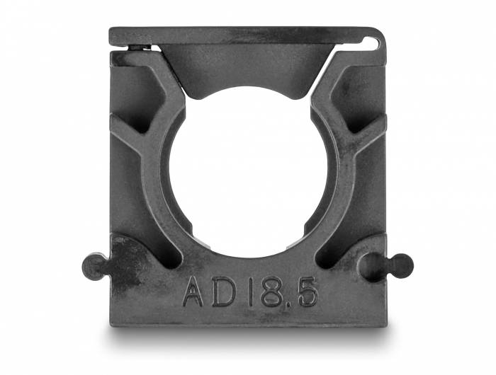 Delock Kabelschlauchhalter Kunststoff Schwarz (B x H) 35mm x 15mm 8St.