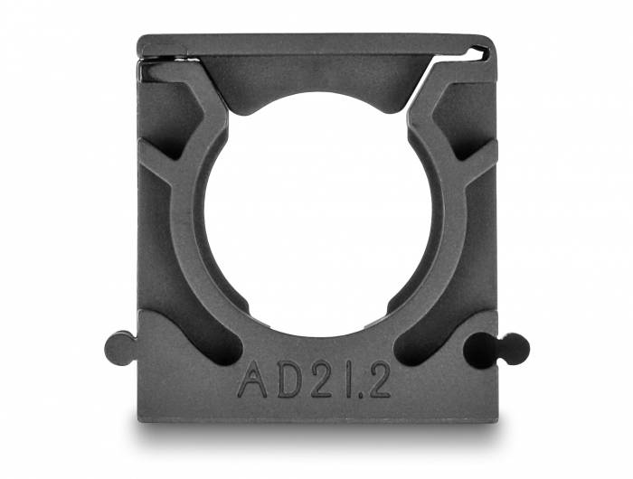 Delock Kabelschlauchhalter Kunststoff Schwarz (B x H) 35mm x 15mm 4St.