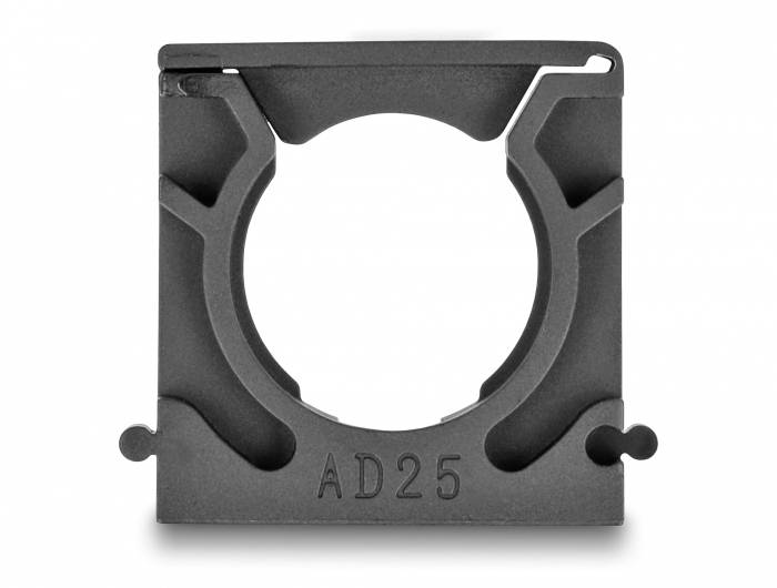 Delock Kabelschlauchhalter Kunststoff Schwarz (B x H) 35mm x 15mm 4St.