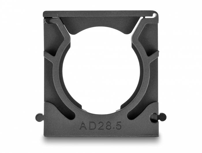 Delock Kabelschlauchhalter Kunststoff Schwarz (B x H) 42mm x 16mm 4St.