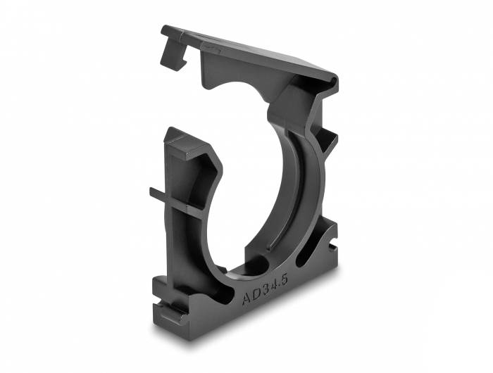 Delock Kabelschlauchhalter Kunststoff Schwarz (B x H) 51mm x 16mm 4St.