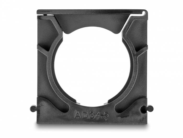 Delock Kabelschlauchhalter Kunststoff Schwarz (B x H) 51mm x 16mm 4St.