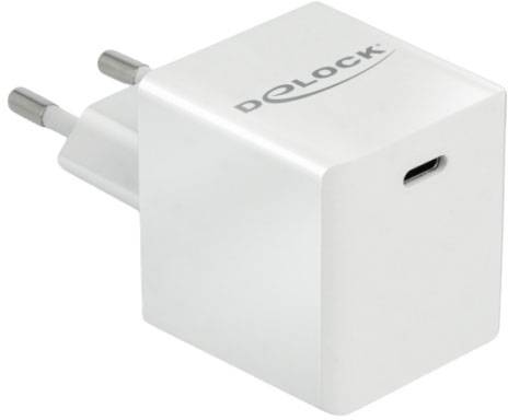 Delock 41446 USB Ladegerät USB-A, USB-C® USB PD Weiß Steckdose USB Power Delivery (USB-PD), Überstromschutz