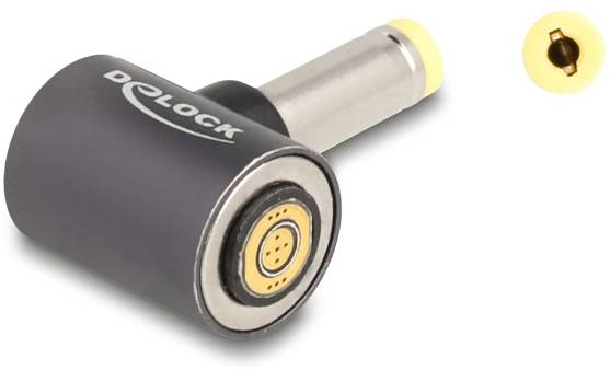 Delock Seriell Adapter [1x DC-Hohlstecker - 1x Magnetanschluss] Anthrazit