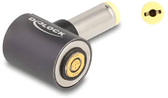 Delock Seriell Adapter [1x DC-Stecker 5.5mm - 1x Magnetanschluss] Anthrazit