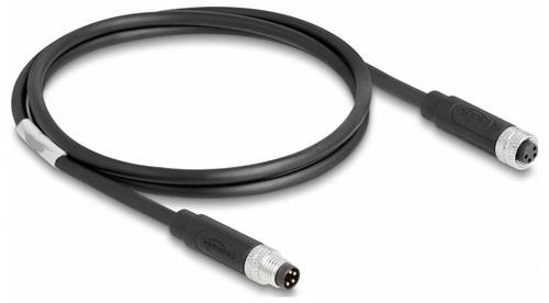 Delock 80142 Sensor-/Aktor-Steckverbinder, konfektioniert M8 1m 1St.