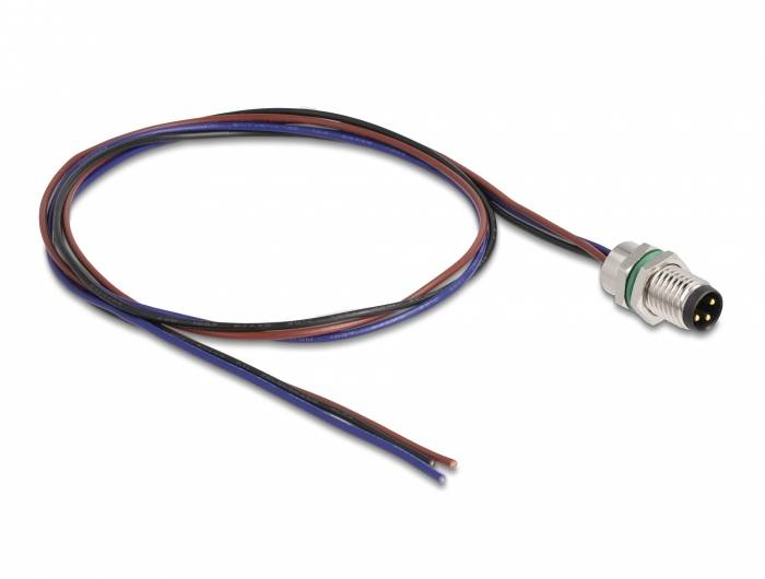 Delock 80147 Sensor-/Aktor-Kabel M8 0.5m 1 St. Bag