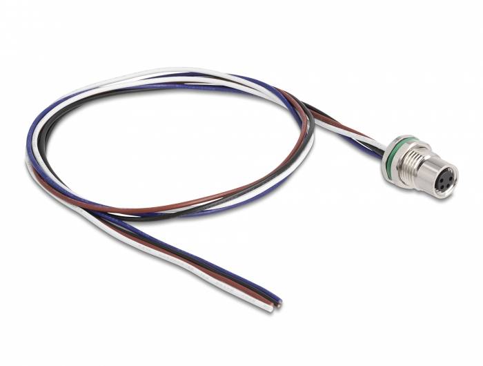 Delock 80148 Sensor-/Aktor-Kabel M8 0.5m 1 St. Bag