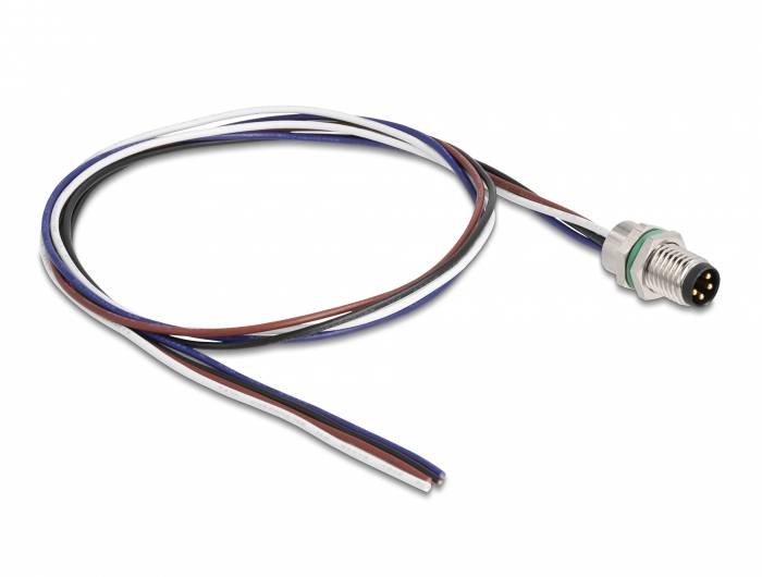 Delock 80149 Sensor-/Aktor-Kabel M8 0.5m 1 St. Bag