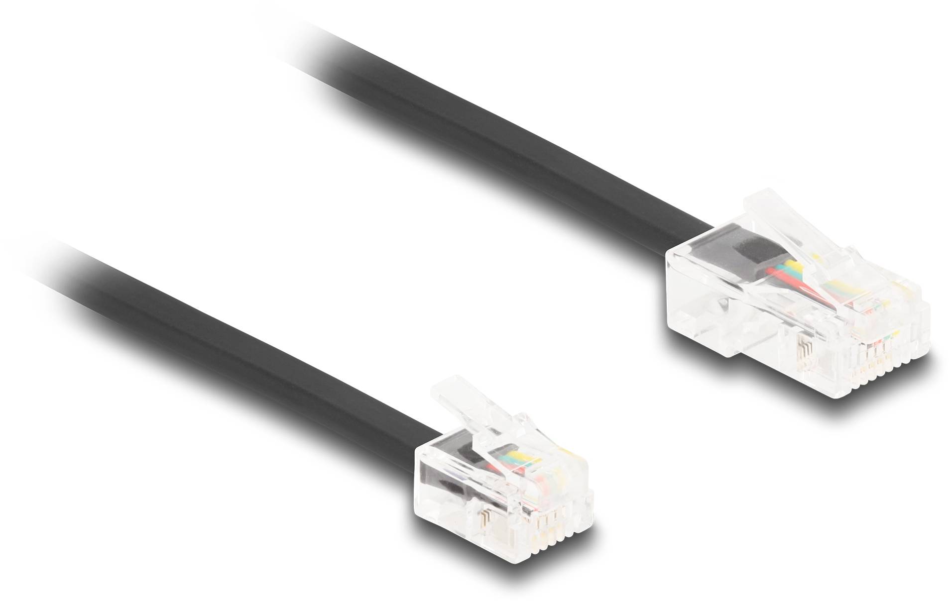 Delock Telefon (analog) Anschlusskabel 3m Schwarz