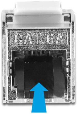 Delock 87030 RJ45-Einbaumodul Keystone CAT 6a 1St.