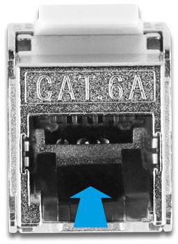 Delock 87028 RJ45-Einbaumodul Keystone CAT 6a 1St.