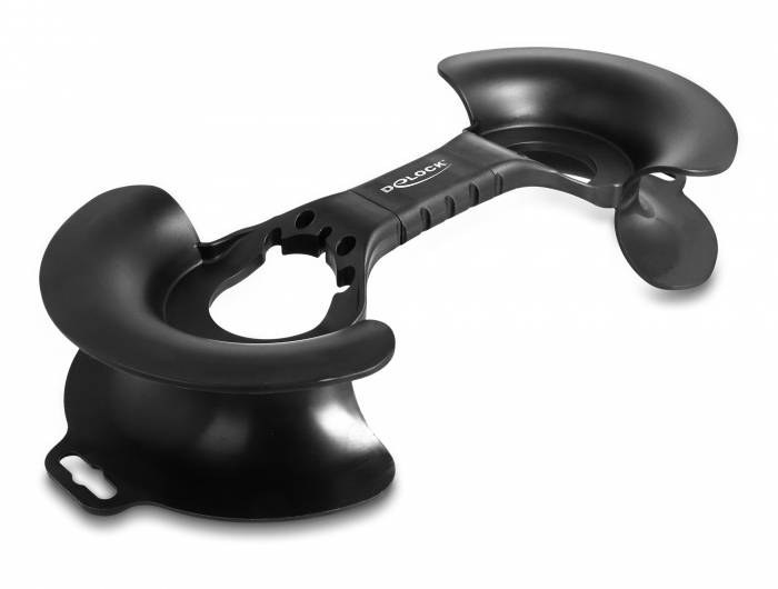 Delock 18435 Kabelhalter 18435 Schwarz 1St.