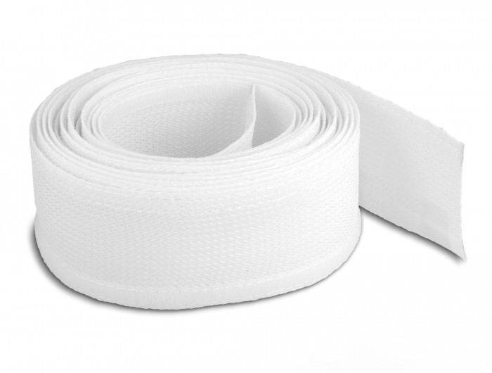 Delock 20817 20817 Geflechtschlauch Weiß Polyester 5m 12mm (max) 1St.